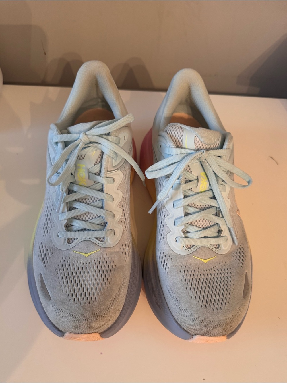 Hoka Bondi 9 Running Shoe in Glimmering Blue/overcast - size 9 - Picture 3 of 10